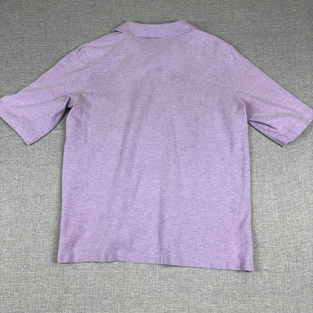 Polo Ralph Lauren Polo Shirt Mens L Purple Classic Fit Cotton Short Sleeve Logo